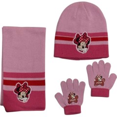 Set 3 pezzi Bonnet + sciarpa + guanti Minnie Disney - New discount.com