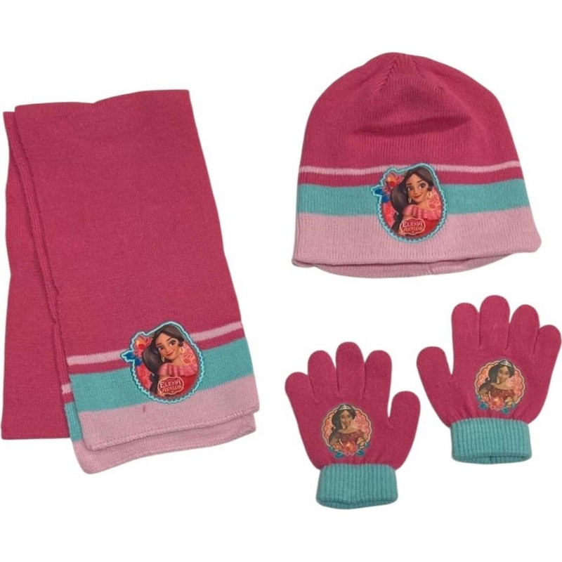 Prinzessin 3-teilige Motorhaube + Schal + Handschuhe Prinzessin Ele...