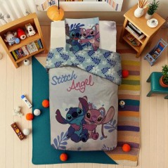Parure housse de couette Stitch En coton - New discount.com