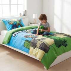 Minecraft quilt cover set