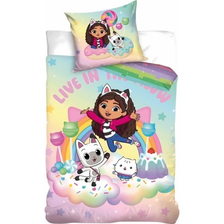 Juego de funda de colcha Gabby's dollhouse -New discount.com