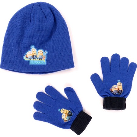 Set 2 pièces Minions bonnet et gants Minions - New discount.com