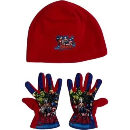 Bonnet + Guantes Avengers 780-279 Fleece