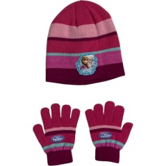 Set de 2 piezas de Frozen Disney con gorro y guantes The snow queen...