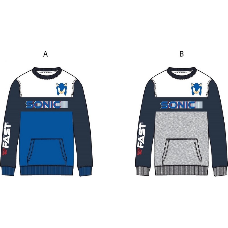 Sweat Sonic avec 2 poches - New discount.com Sweat Sonic avec 2 poches - New discount.com