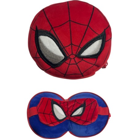 Almohada de viaje y antifaz para dormir Relaxeazzz Spiderman Plush ...