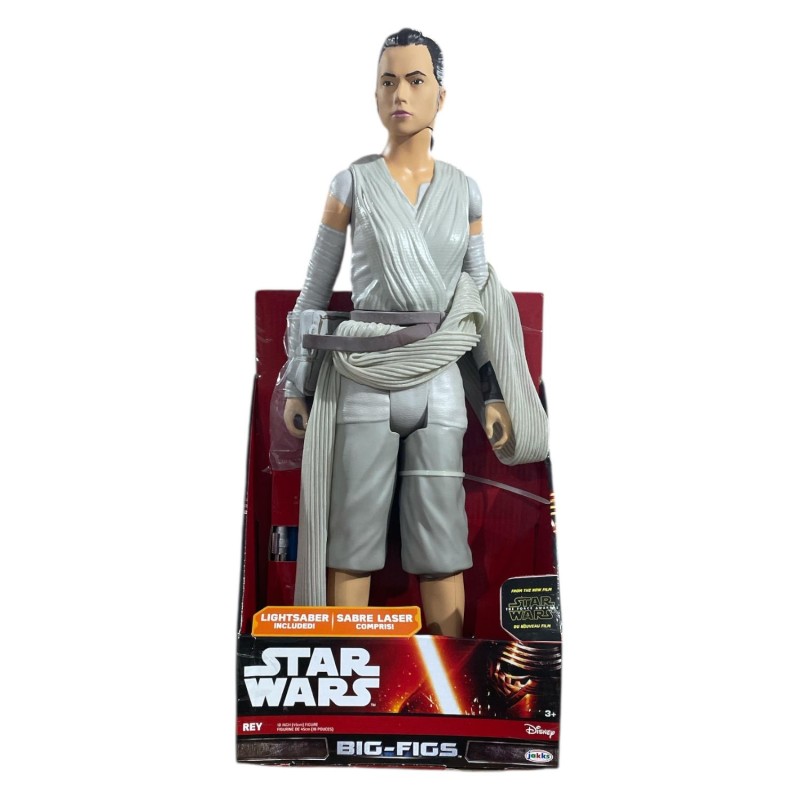 Statuetta Star Wars Rey Big 45 cm in PVC con la sua pistola blaster...