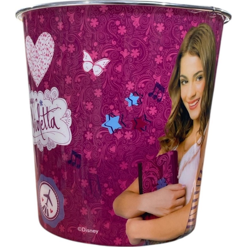 Poubelle en plastique Violetta Disney - New discount.com