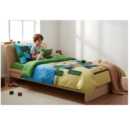 Parure de lit Minecraft - housse de couette  Minecraft