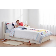 Parure housse de couette  Mickey   Disney  en blanc