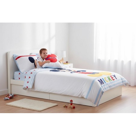 Parure housse de couette  Mickey   Disney  en blanc