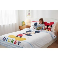 Parure housse de couette Mickey  Disney en blanc - New discount.com