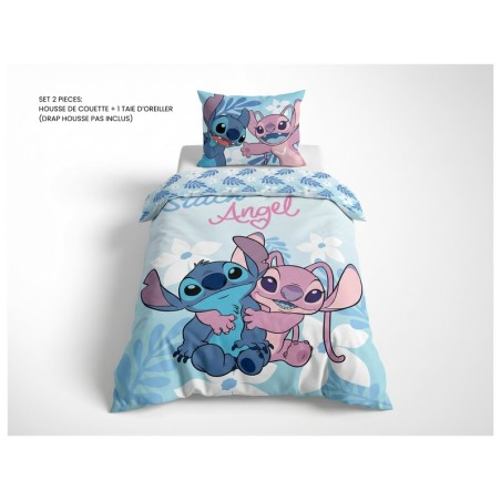 Parure housse de couette Stitch En coton