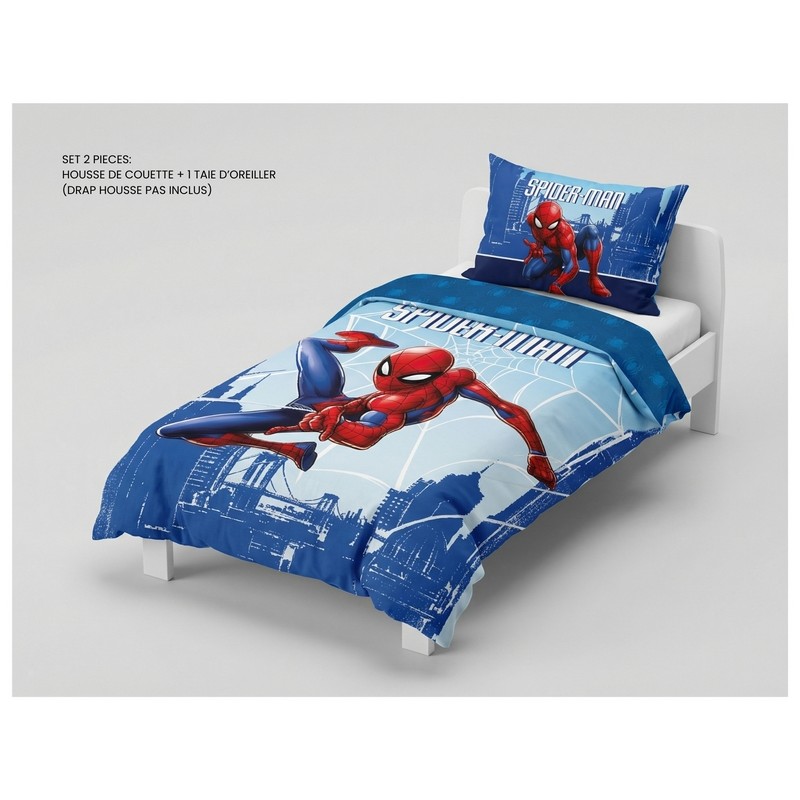 Spider-Man duvet cover set In cotton, New discount.com, Nouveautés ...