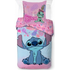 Parure housse de couette Stitch En coton