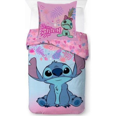 Parure housse de couette Stitch En coton