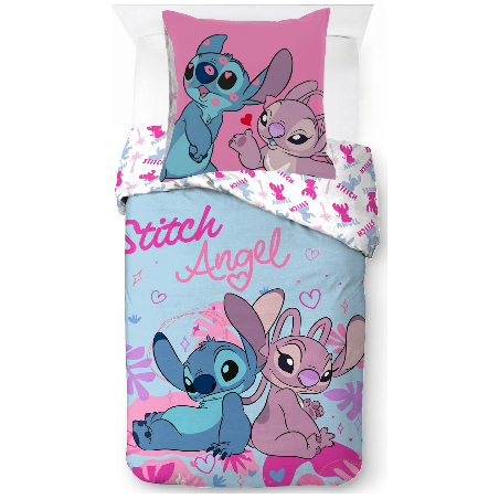 Parure housse de couette Stitch En coton - New discount.com