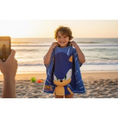 Poncho de bain Sonic à capuche - New discount.com
