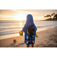 Sonic Swim Poncho con capucha -New discount.com