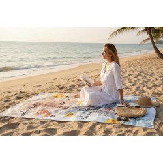 Drap de plage o drap de bain Emoji Romantique