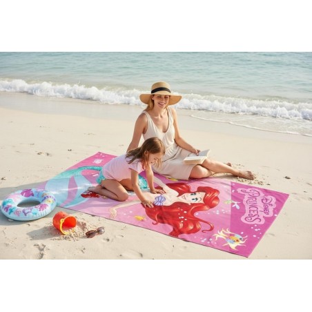 Drap de plage ou drap de bain Princesse Ariel Disney