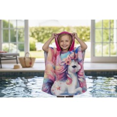 Poncho de bain Licorne à capuche - New discount.com