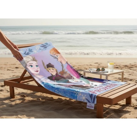 Drap de plage ou Serviette de bain Frozen 2 Disney en coton