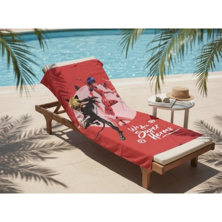 Ladybug beach towel or bath towel