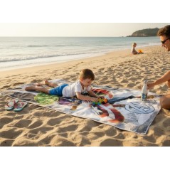 Serviette de plage ou drap de bain Avengers en coton