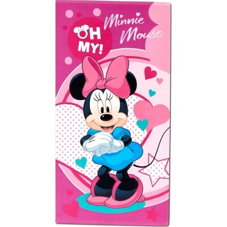 Drap de plage ou Serviette de bain Minnie en coton - New discount.com