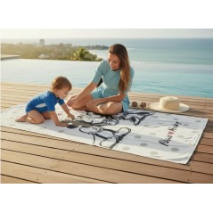 Minnie und Mickey Love Strandtuch oder Badetuch