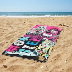 Toalla de playa de algodón Monster High - 820-116