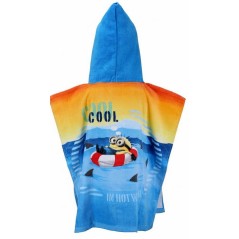 Poncho da bagno in cotone Minions