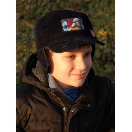 Gorro con orejeras - spiderman