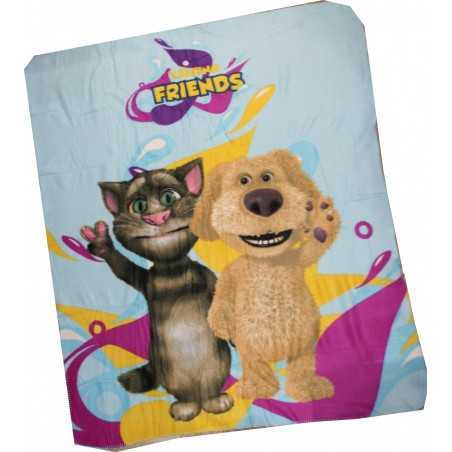 Talking Friends fleece blanket - 130x 160cm - vente-grossiste.fr