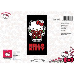 Toalla de playa de algodón Hello Kitty - 820-178 - vente-grossiste.fr