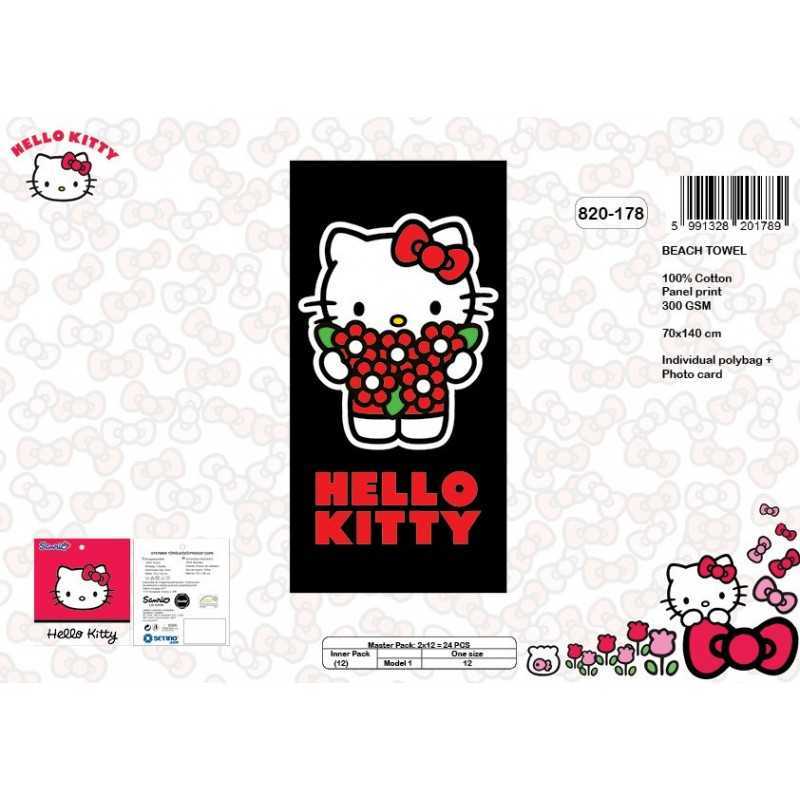 Hello Kitty Strandtuch aus Baumwolle - 820-178 - vente-grossiste.fr