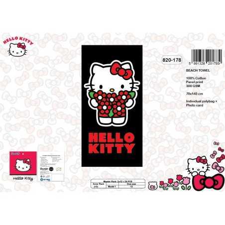 Telo mare Hello Kitty in cotone - 820-178 - vente grossiste.fr