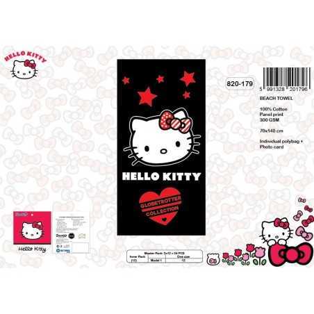 Hello Kitty cotton beach towel - 820-179 - vente-grossiste.fr