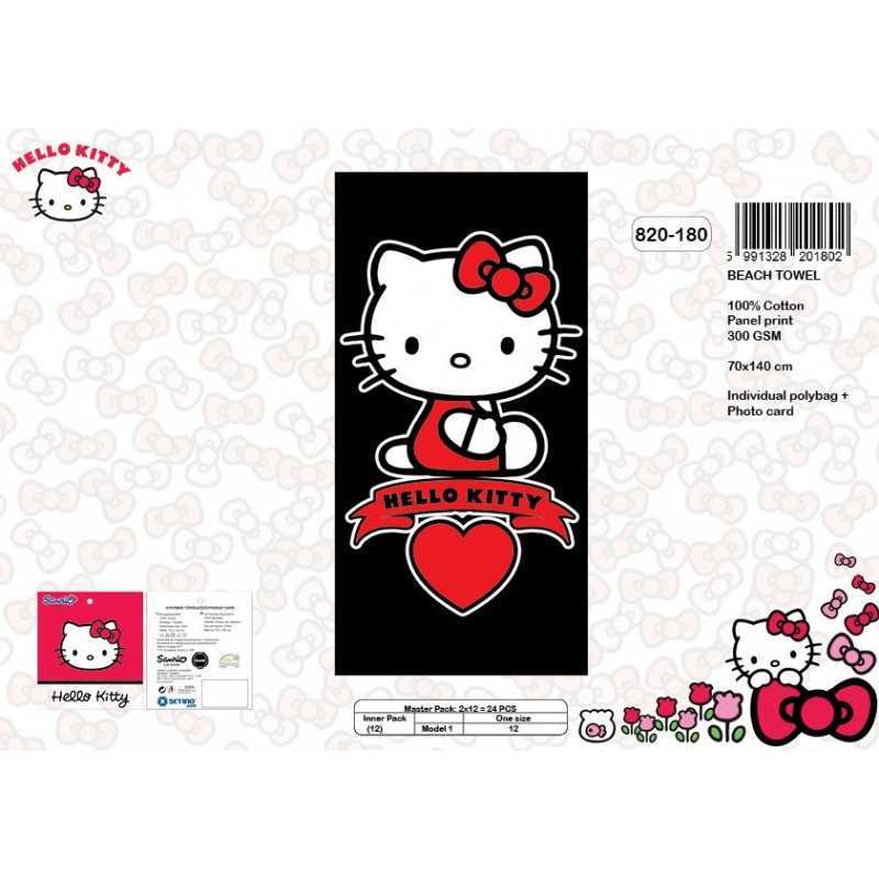 Telo mare Hello Kitty in cotone 820-180 - vente grossiste.fr