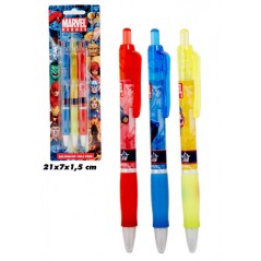 Blister mit 3 Spiderman-Stiften - vente-grossiste.fr