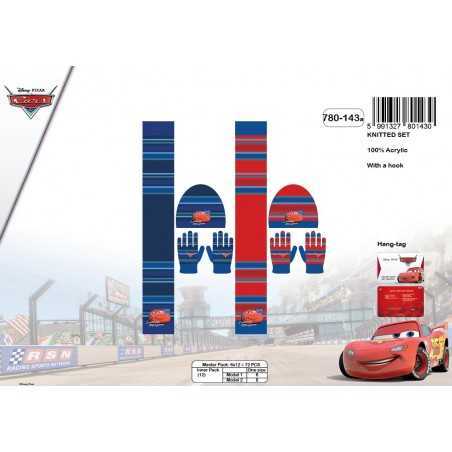 Set 3 Pièces - Cars disney - Bonnet, Gants et écharpe Cars Disney -...