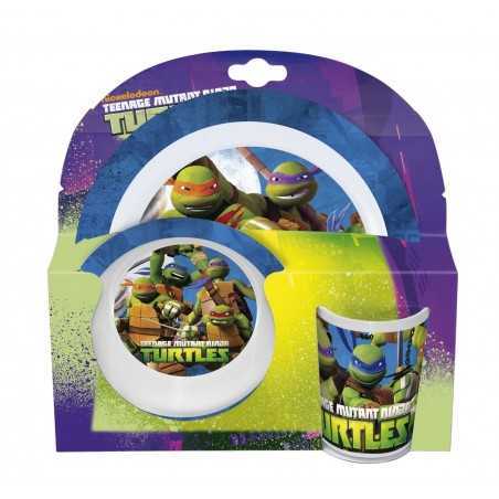 Set of crockery Ninja Turtles, 3 parts - vente-grossiste.fr