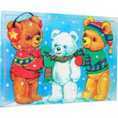 Puzzle-wooden - Bear -, New discount.com, Nouveautés chez new disco...