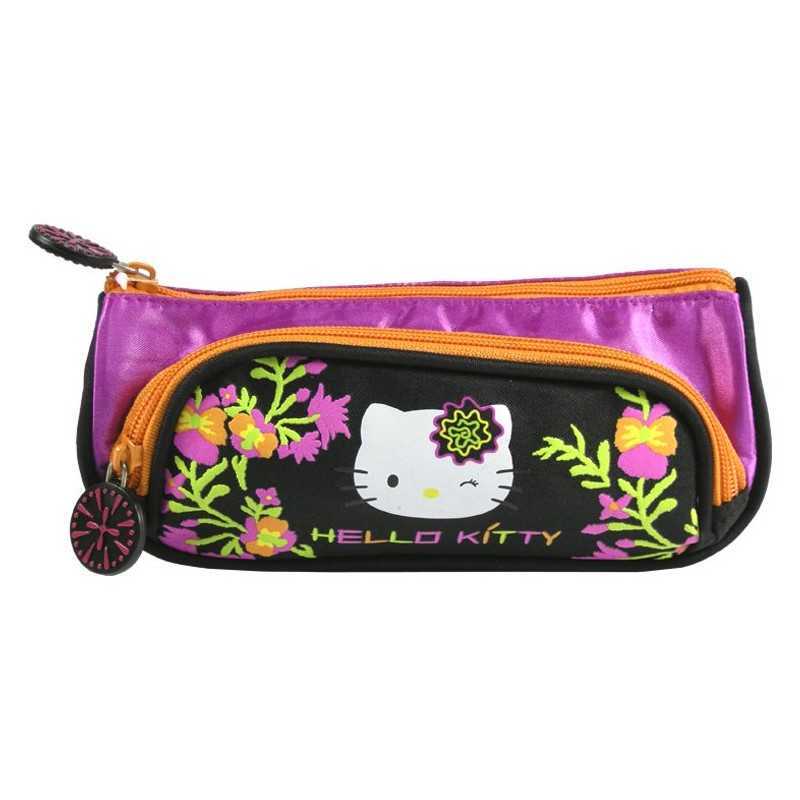 Hello Kitty borsa nera con 2 scomparti - vente grossiste.fr