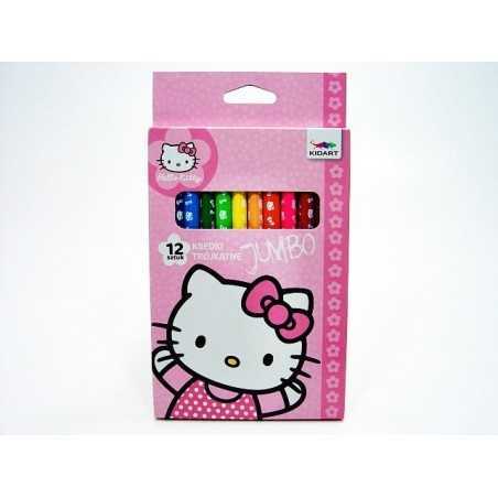 Caja de 12 lápices de colores Hello Kitty - vente-grossiste.fr