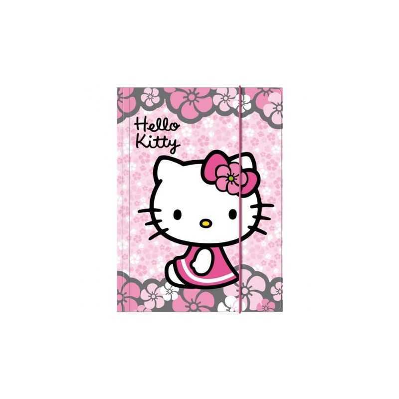 Camicia elasticizzata con pattina HELLO KITTY - vente grossiste.fr