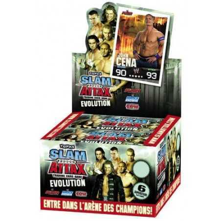 Boosters e 6 carte wwe Slam Attax - vente grossiste.fr