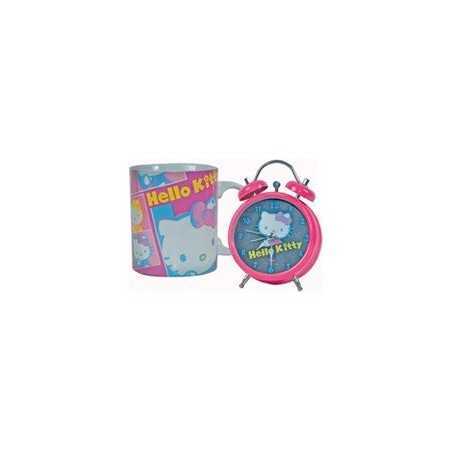 Hello Kitty Hello Kitty 12cm Clock Alarm Clock Set + 1 Hello Kitty ...