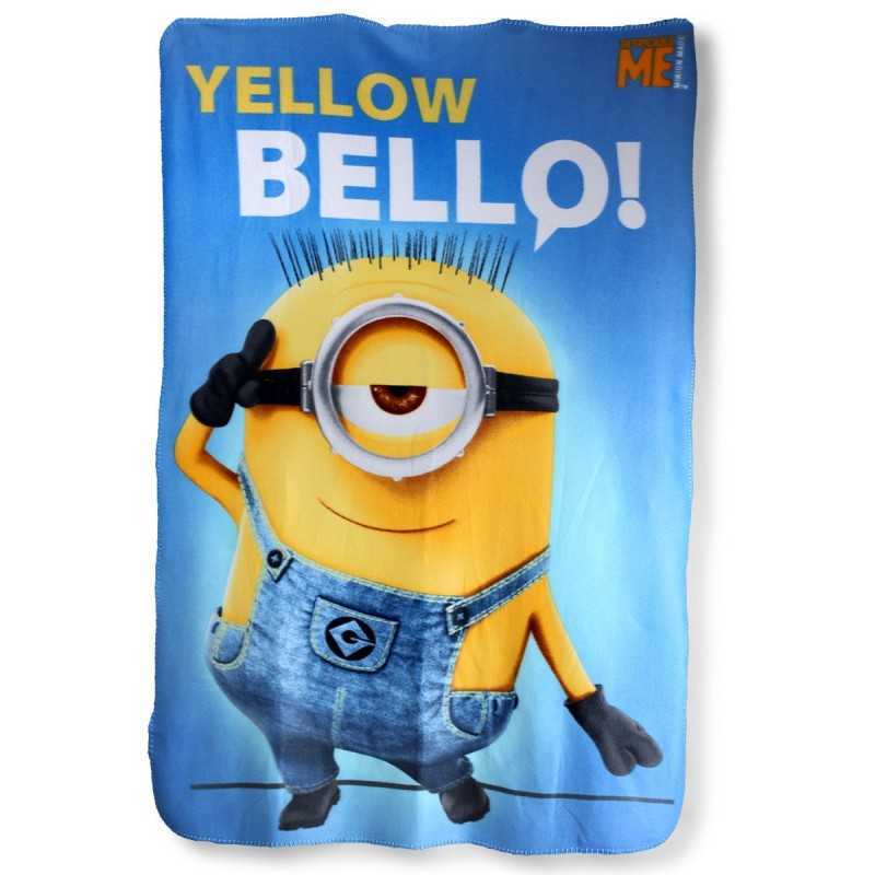 Polar plaid Minions - 720-148 - vente-grossiste.fr